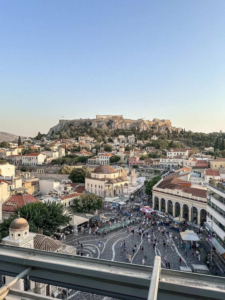 View of the Acropolis from A for Athens
